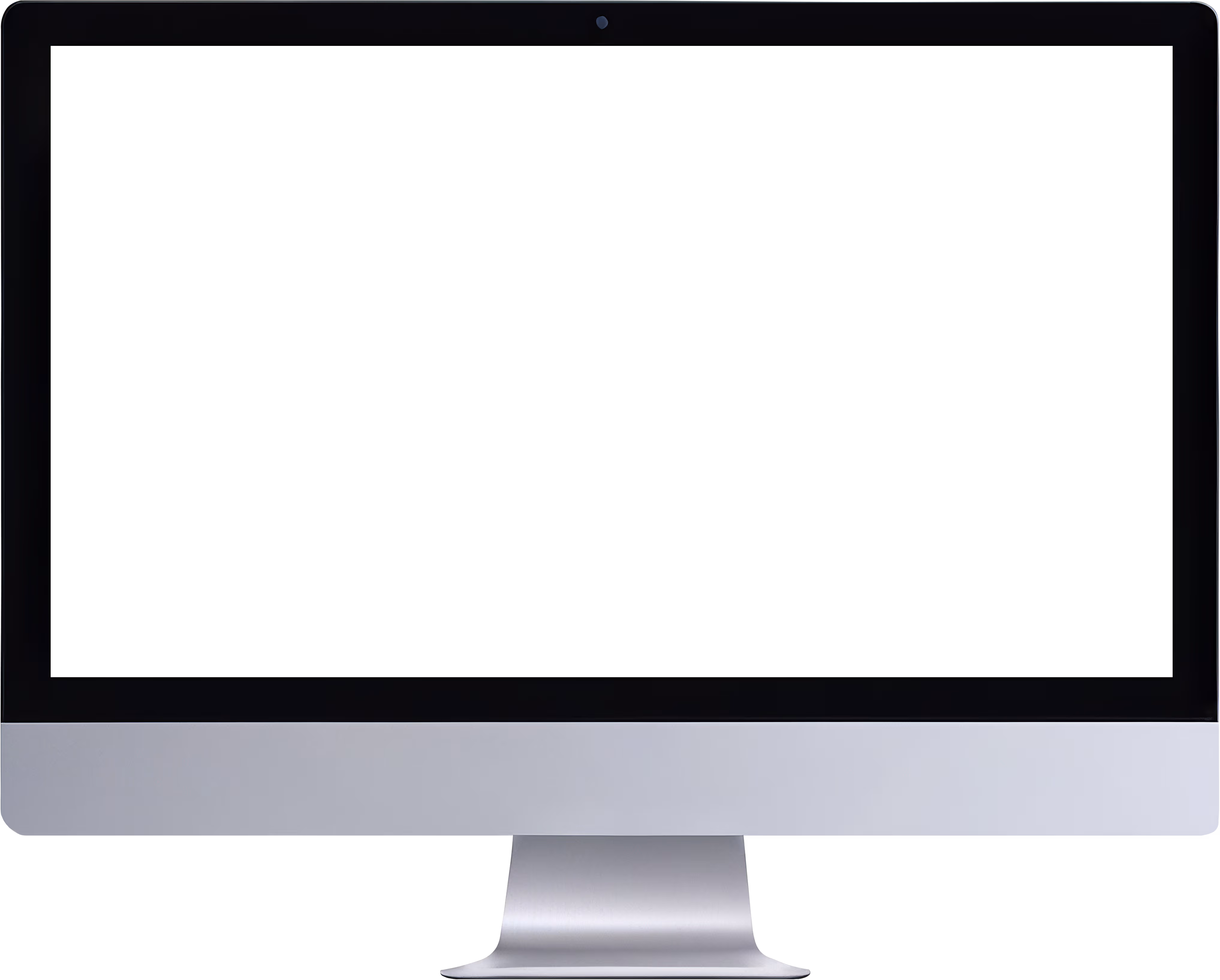 Blank imac demonstrating the RNR Tires Express website. Ironic since I don't like Apple products